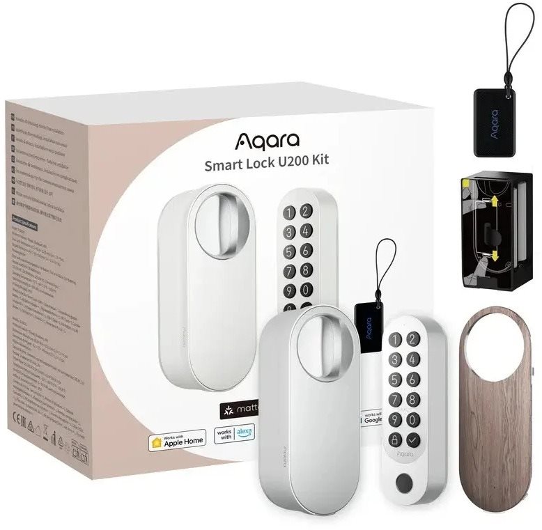 AQARA Smart Lock U200 Kit (Rev 2025), biely