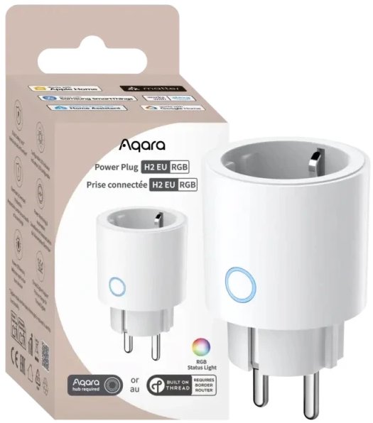 AQARA Power Plug H2 EÚ (RGB) (SP-P05D), Zigbee a Thread
