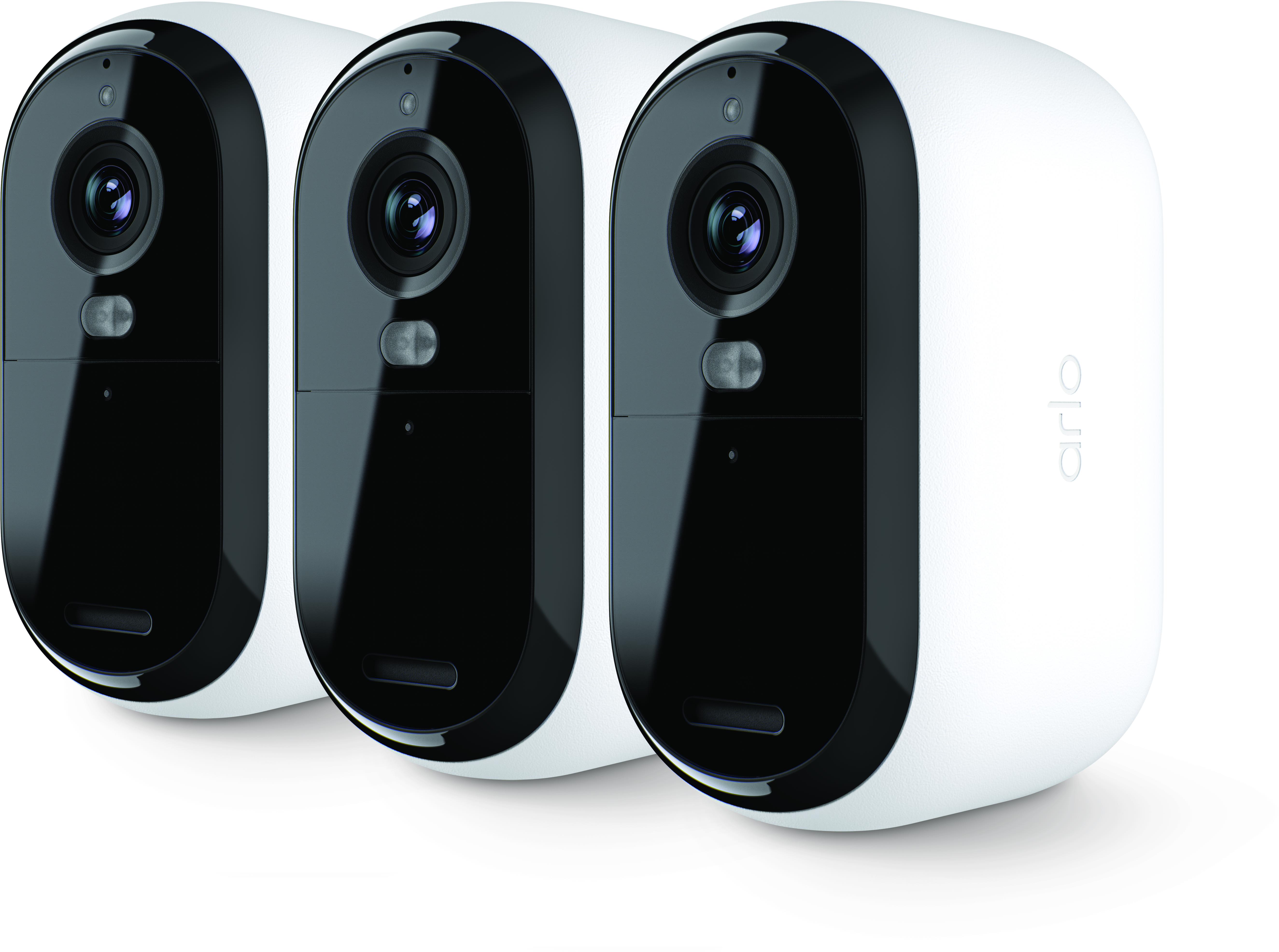 Arlo Essential Gen.2 2K Outdoor Security Camera, 3 ks, biela