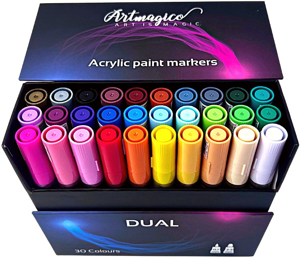 Artmagico Akrylová fixka Dual s dvoma hrotmi
