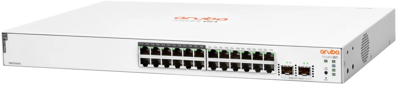 HPE Aruba Instant On 1830 24 G 2SFP 195 W Switch
