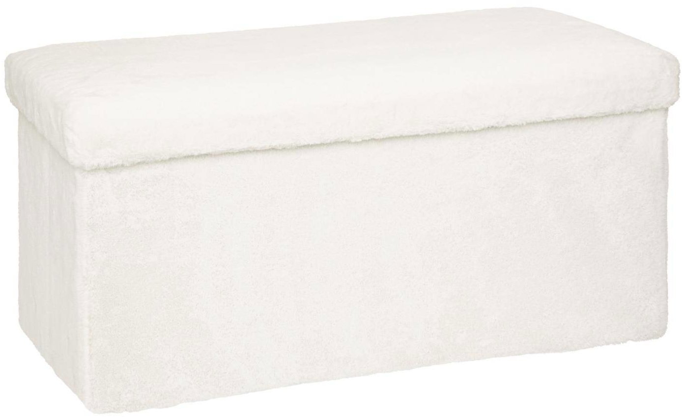 Atmosphera Úložný puf Ezzio, látka s boucle efektem, 78 × 38 × 38 cm
