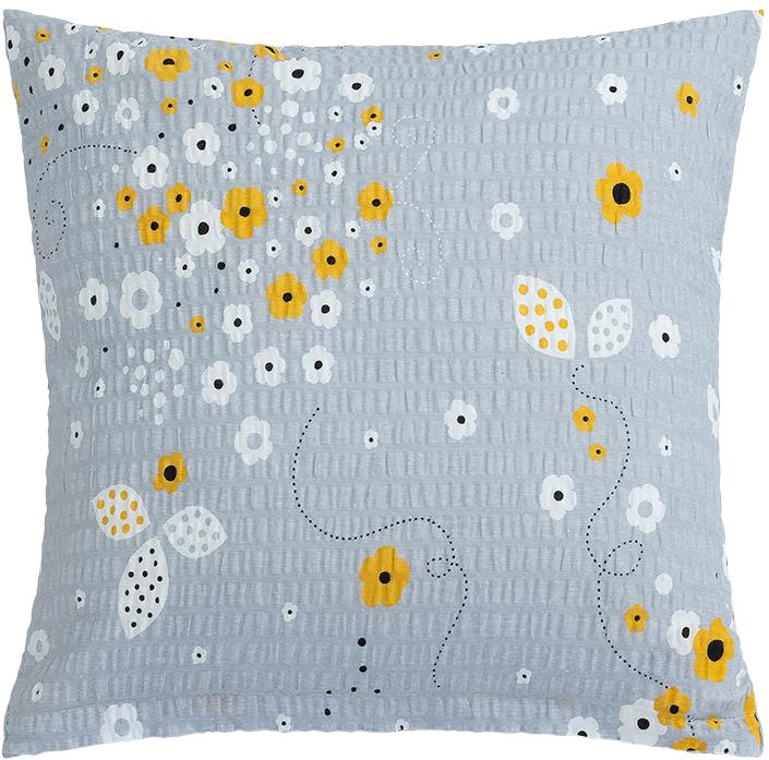 BELLATEX obliečka 40 × 40 cm, 80/905 kytica sivá