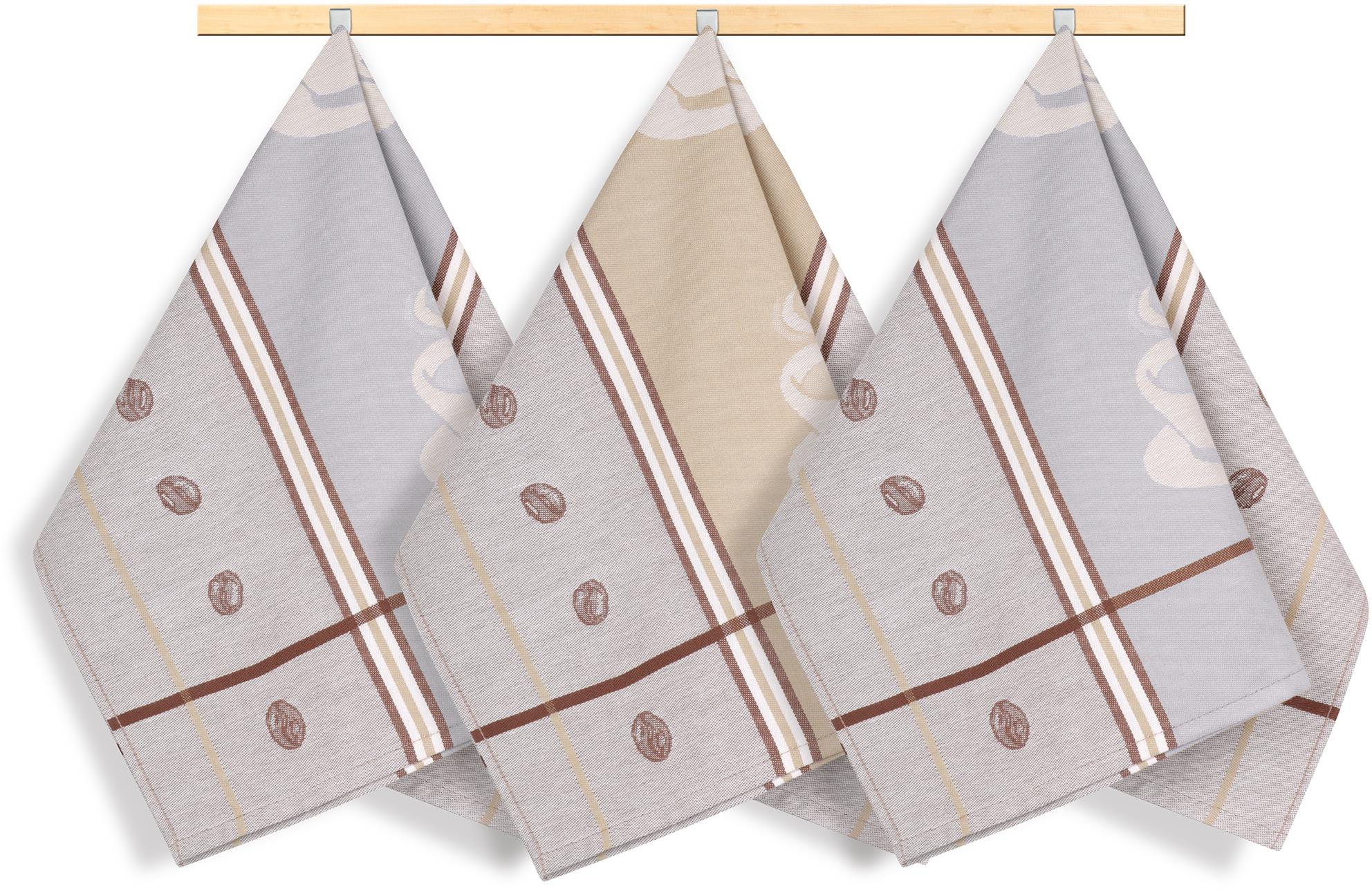 BELLATEX utierka, súprava 3 ks, 50 × 70, 159 espresso