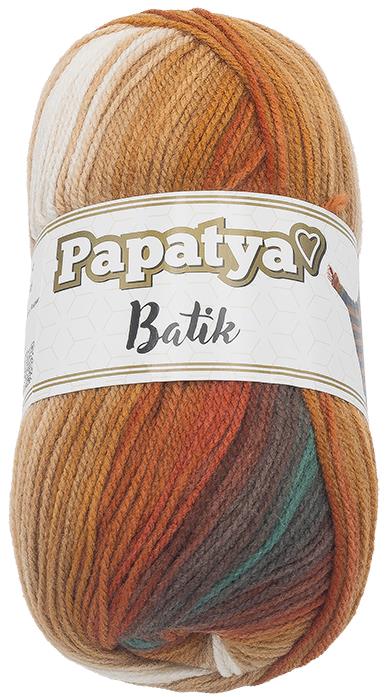 Bellatex Papatya Batik 100g, 554-33 oranžová, hnedá