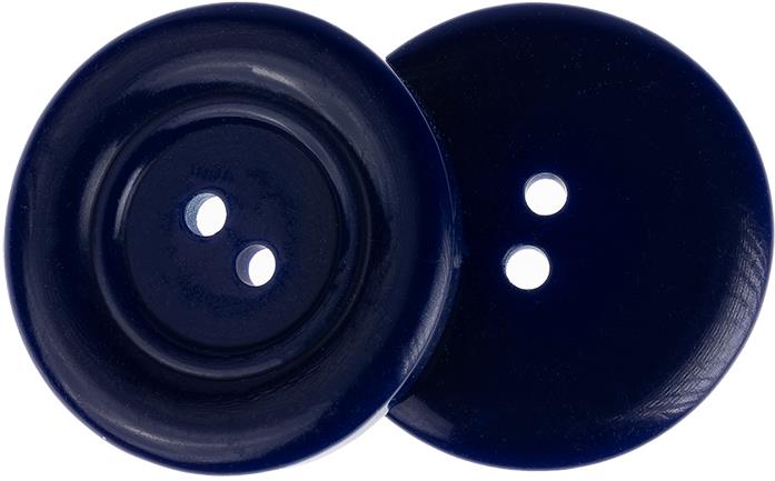 Knoflíky Žirovnice Gombík 3,5 cm tmavo modrý, 366288H, súprava 3 ks