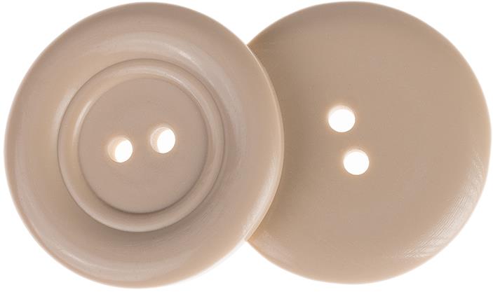 Knoflíky Žirovnice Gombík 3,5 cm béžový, 366288B, sada 3 ks