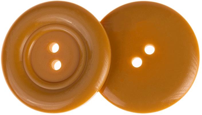 Knoflíky Žirovnice Gombík 3,5 cm okrový, 366288C, súprava 3 ks