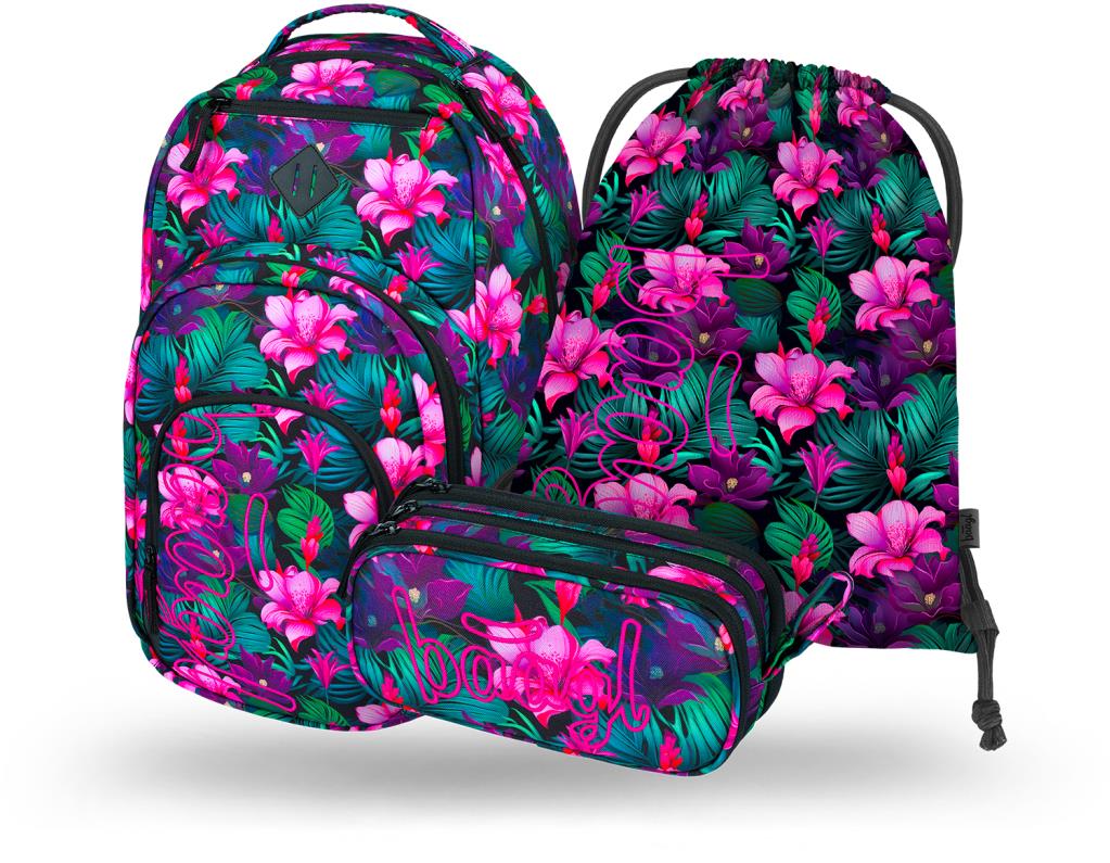 BAAGL 3 Set Coolmate Paradise: batoh, peračník, vrecko