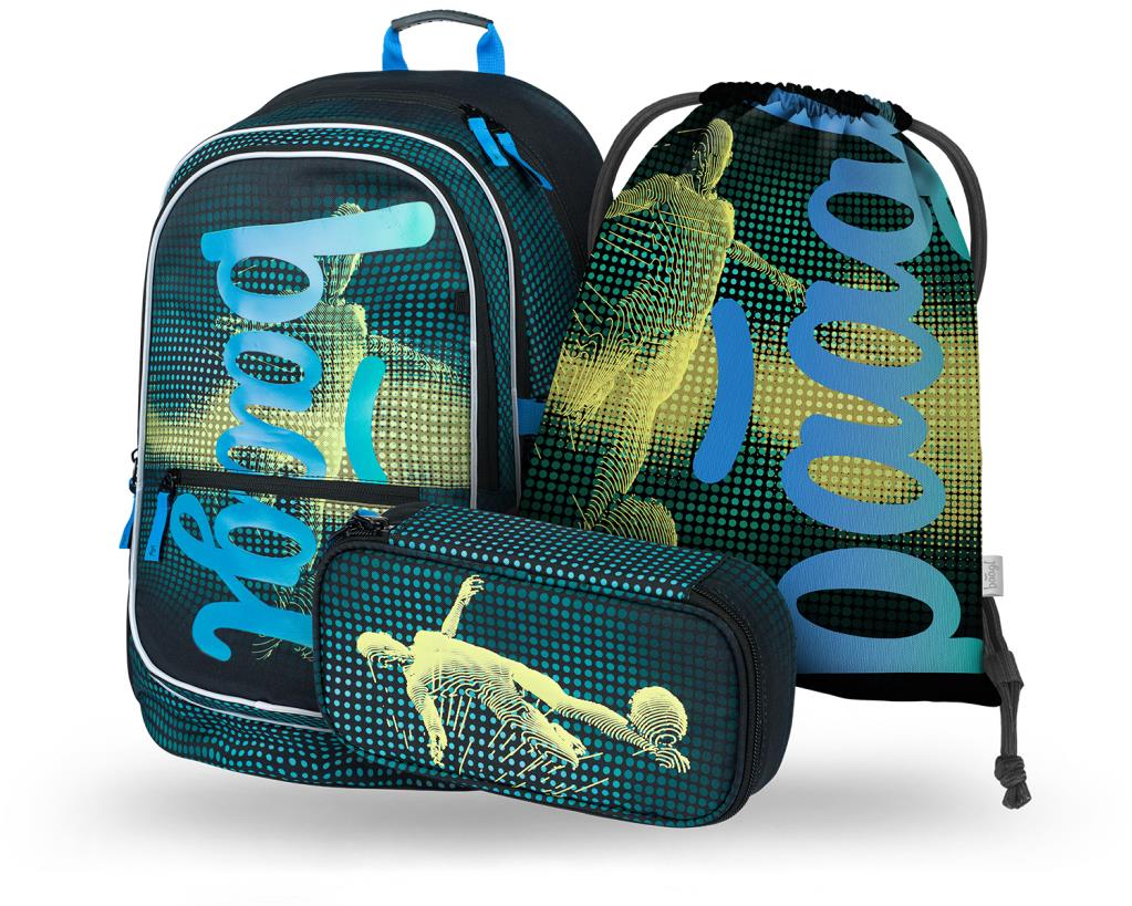 BAAGL 3 SADA Core Futbalový hráč: batoh, peračník, vrecko