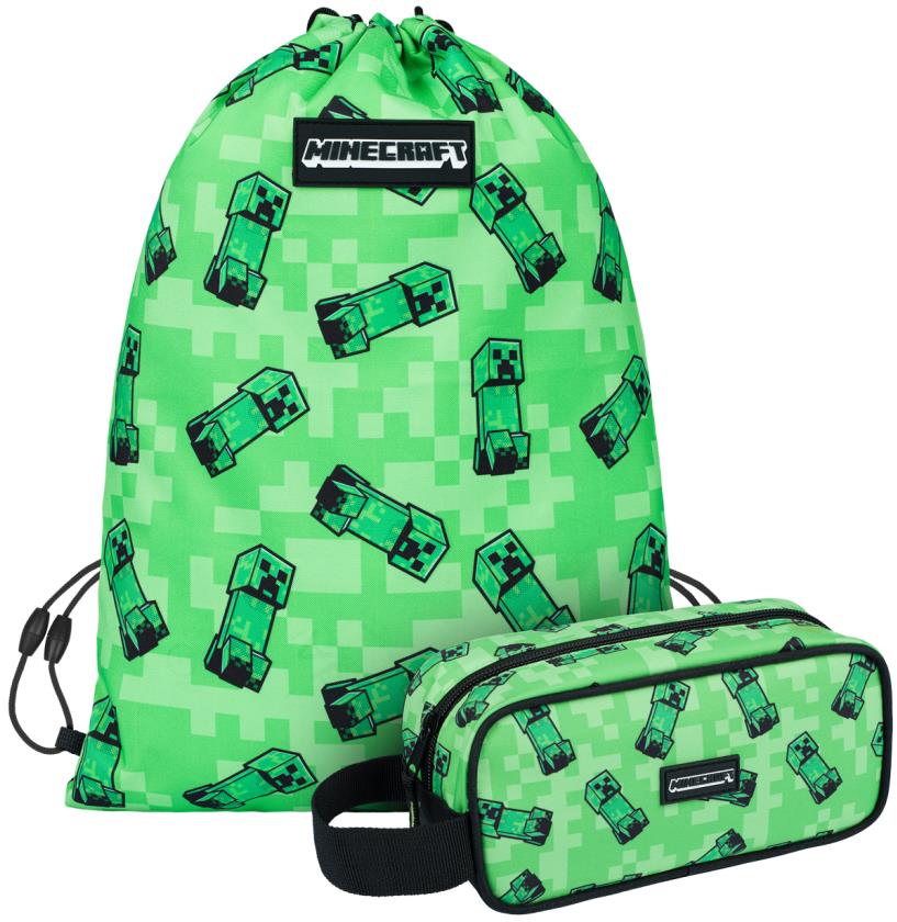 BAAGL MINECRAFT 2 SET Creeper: peračník, vrecko