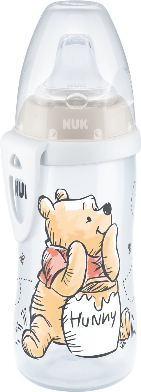 NUK fľaša Active Cup, 300 ml – Macko Pú, béžová