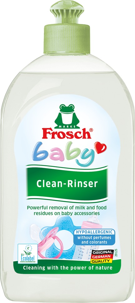 FROSCH Baby Hypoalergénny umývací prostriedok na dojčenské fľaše a cumlíky 500 ml
