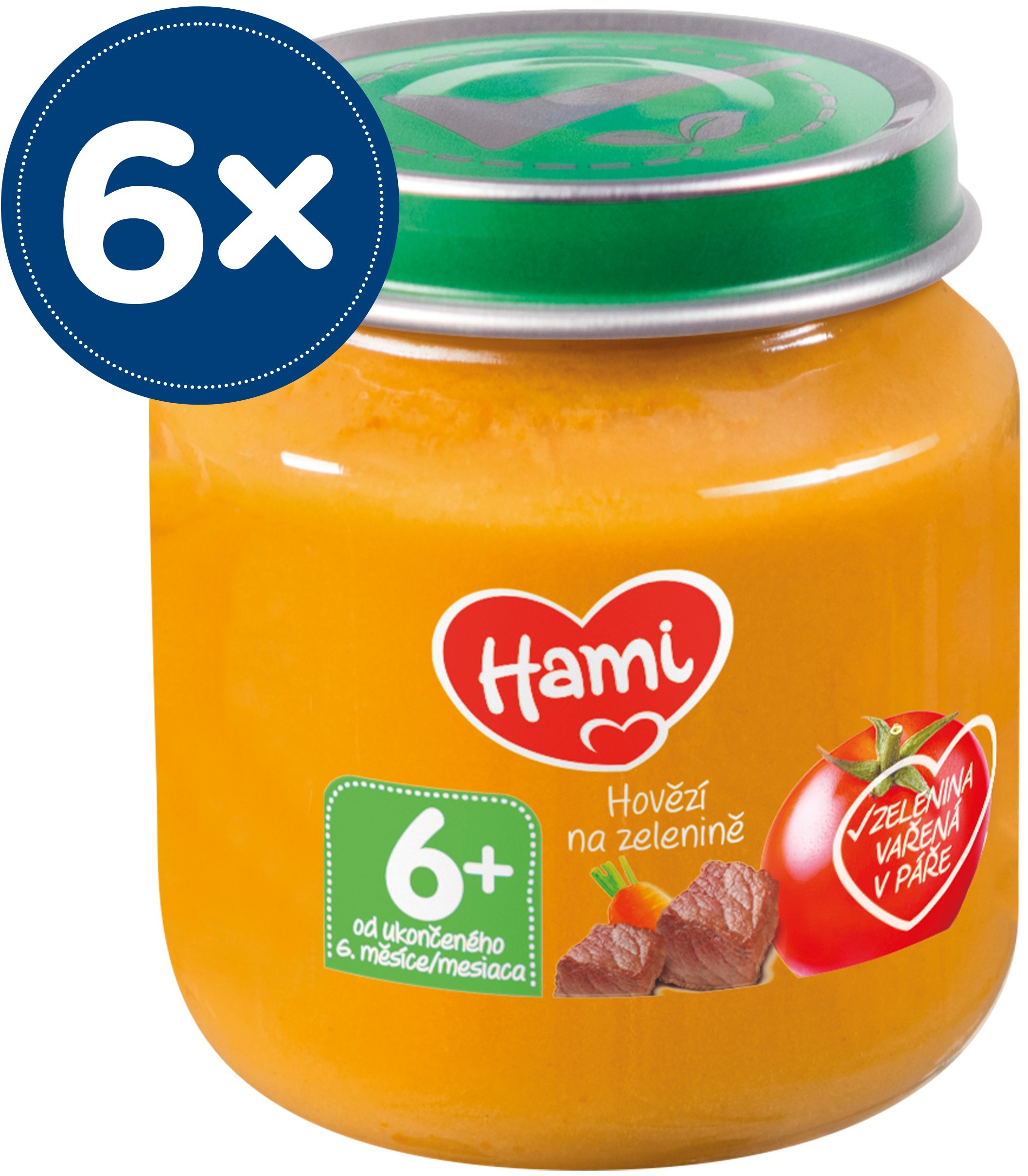 Hami mäsovo-zeleninový príkrm Hovädzie na zelenine 6× 125 g