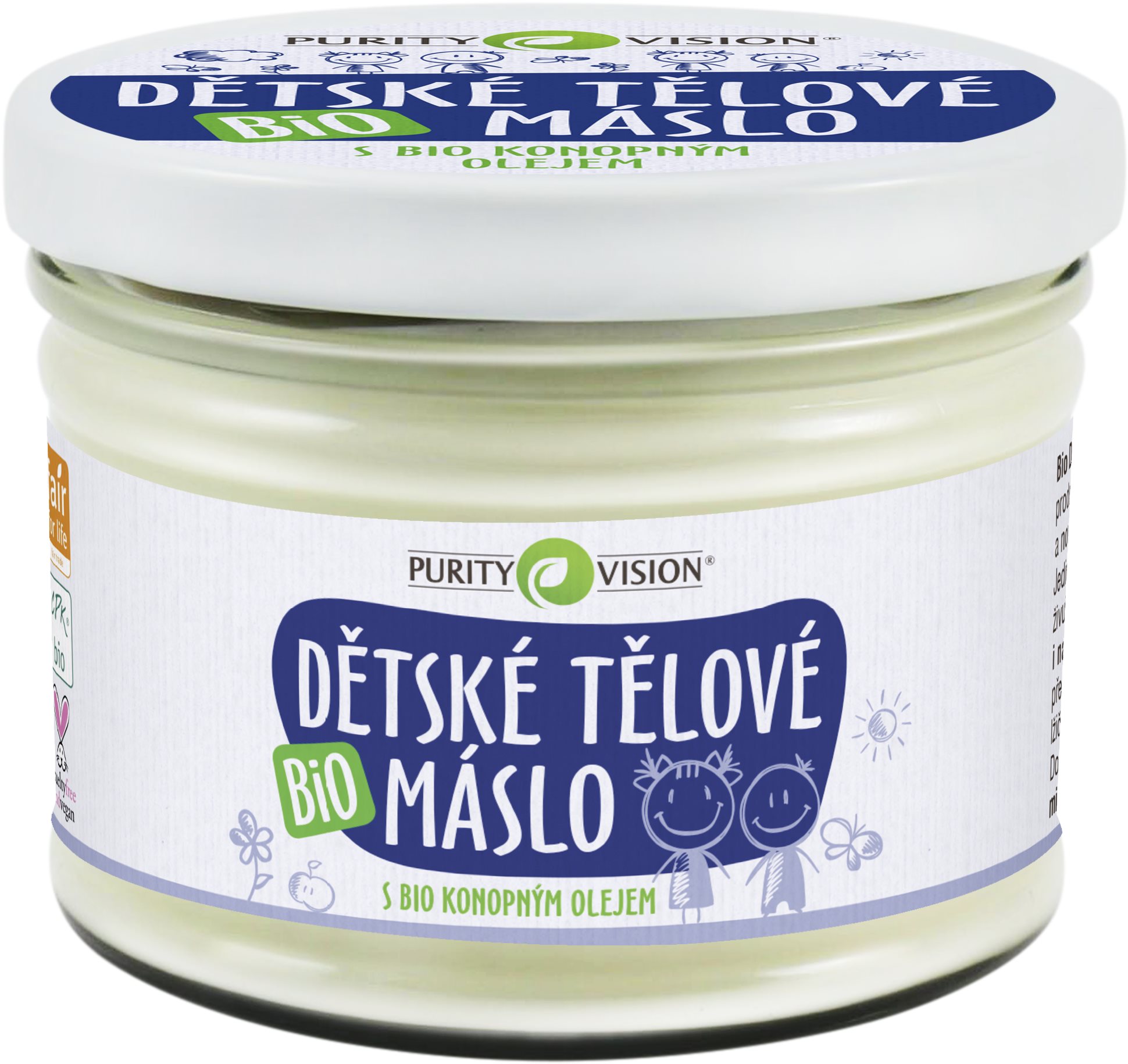 PURITY VISION Bio Detské telové maslo 350 ml