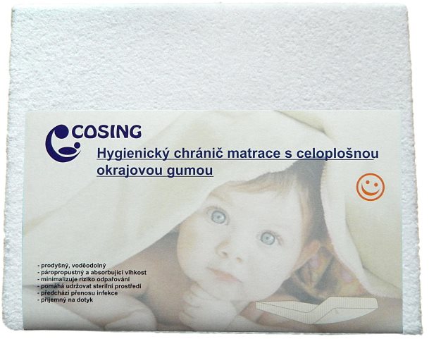 COSING Hygienický chránič s membránou 120 × 60 cm – biely
