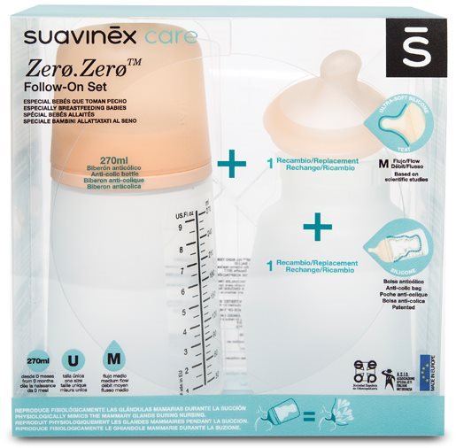 Suavinex Pokračujúca sada ZERO ZERO 270 ml