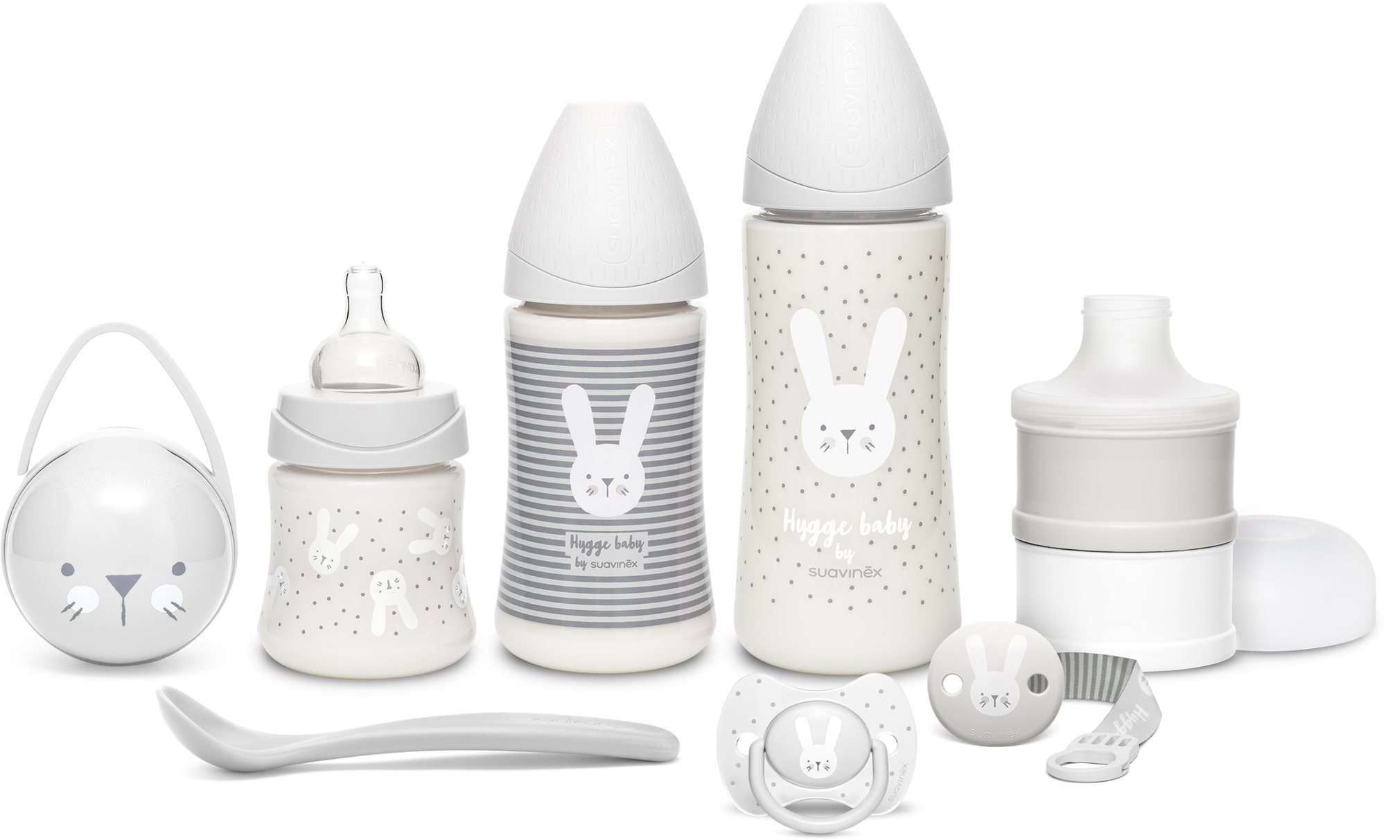 Suavinex Hygge Novorodenecká sada Welcome – sivá