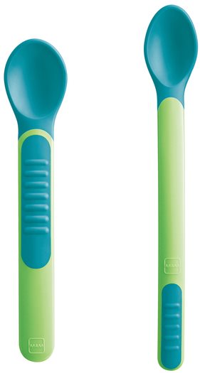 MAM FEEDING SPOONS & COVER 6 m+ zelená