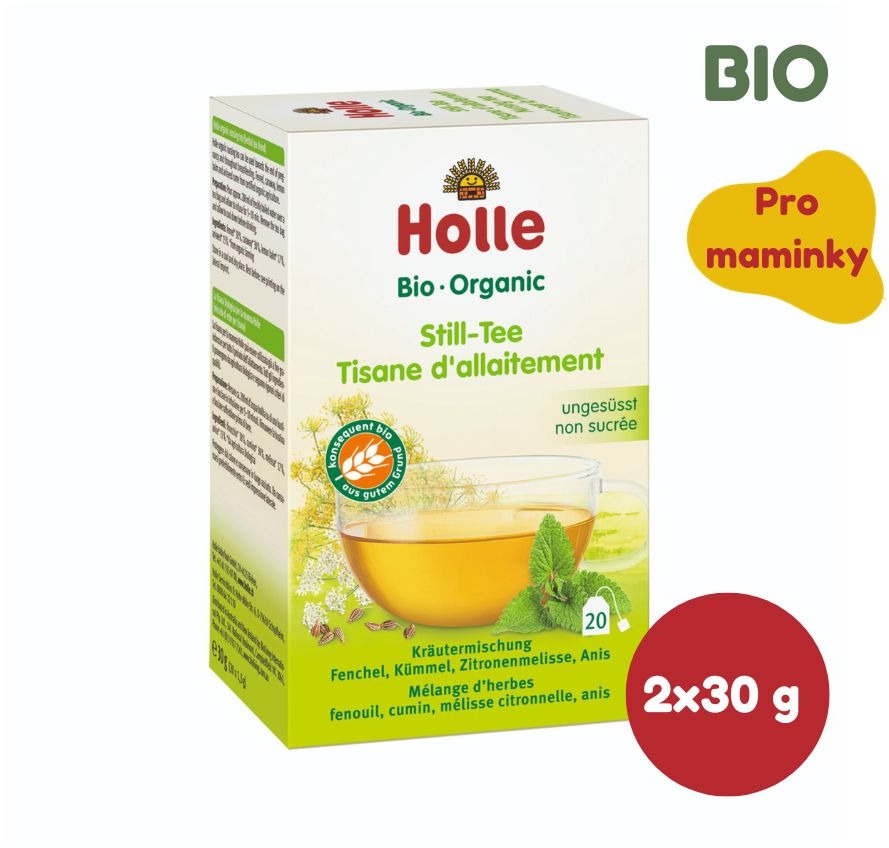 HOLLE Bio Čaj pre dojčiace mamičky 2 × 30 g