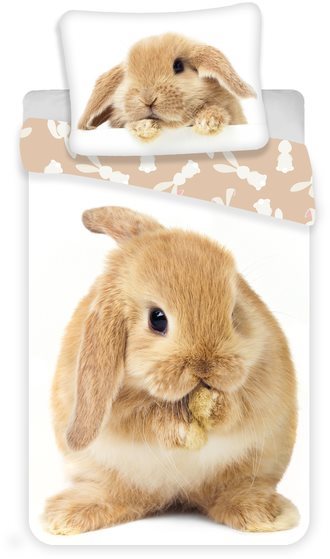 Jerry Fabrics posteľná bielizeň - Bunny "brown"