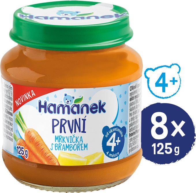 HAMÁNEK Prvá mrkva so zemiakmi 8× 125 g