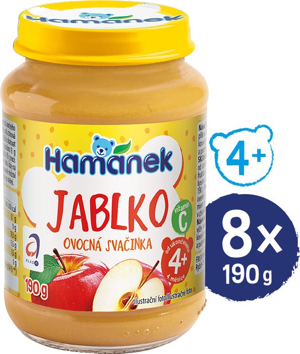 HAMÁNEK s jablkami 8 × 190 g