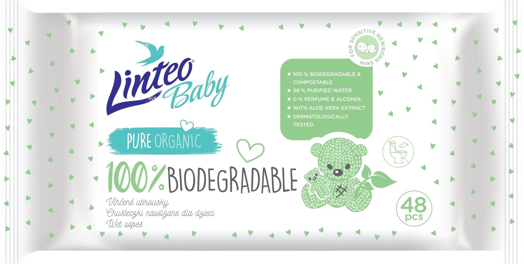 LINTEO Baby 100 % BIODEGRADABLE 48 ks