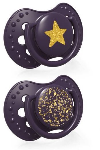 LOVI Cumlík Stardust 0 – 3 m 2 ks Violet