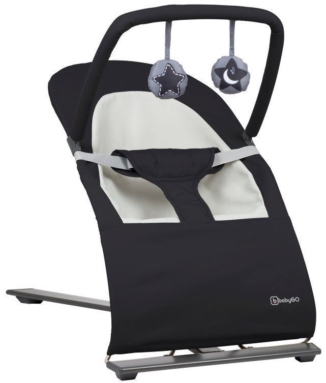BabyGO ležadlo FANCY čierne