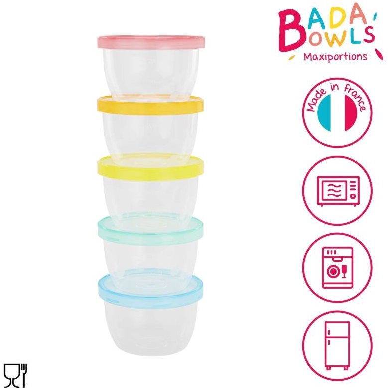 BADABULLE MAXI FUN COLORS 250 ml, 5 ks