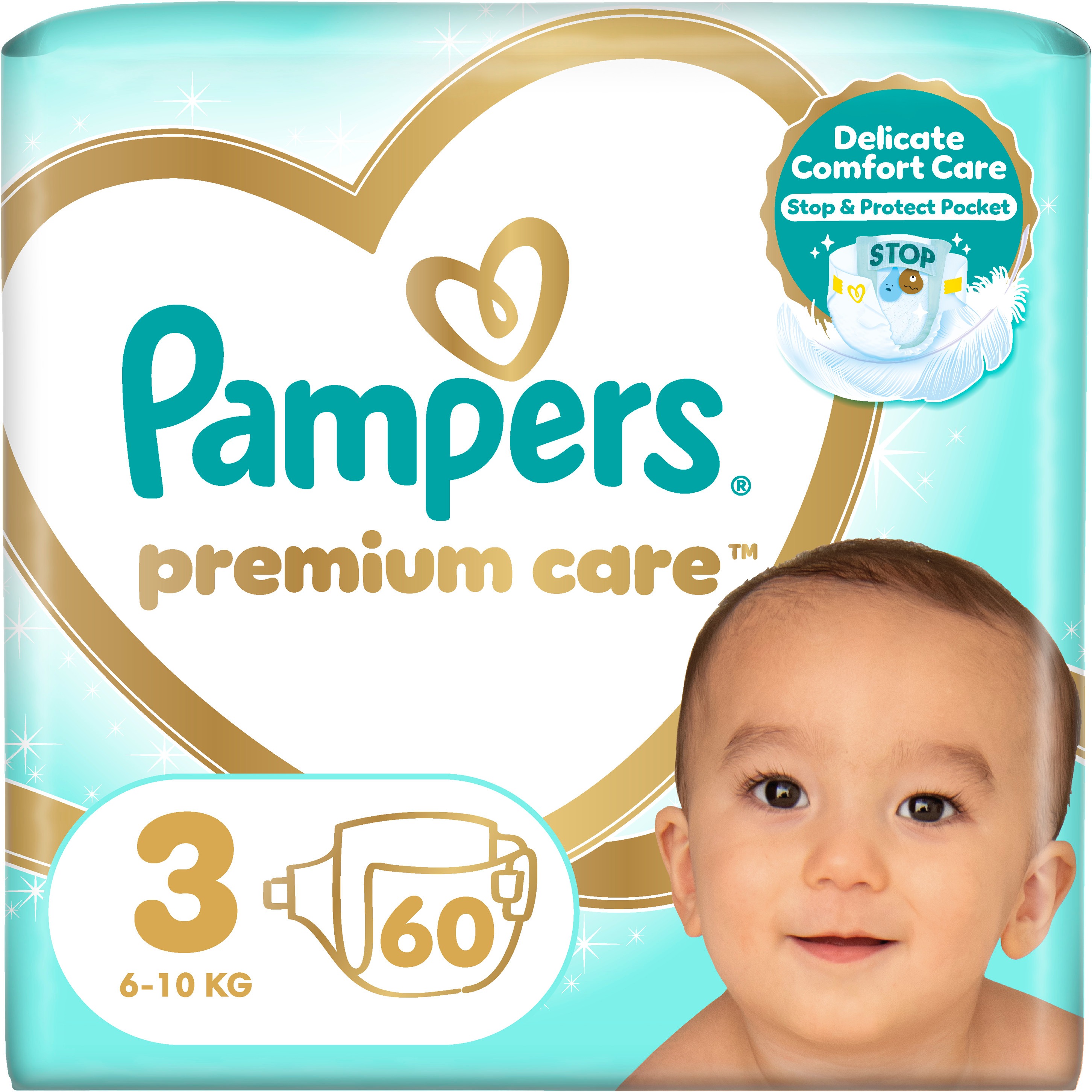 PAMPERS Premium Care veľkosť 3 (60 ks)
