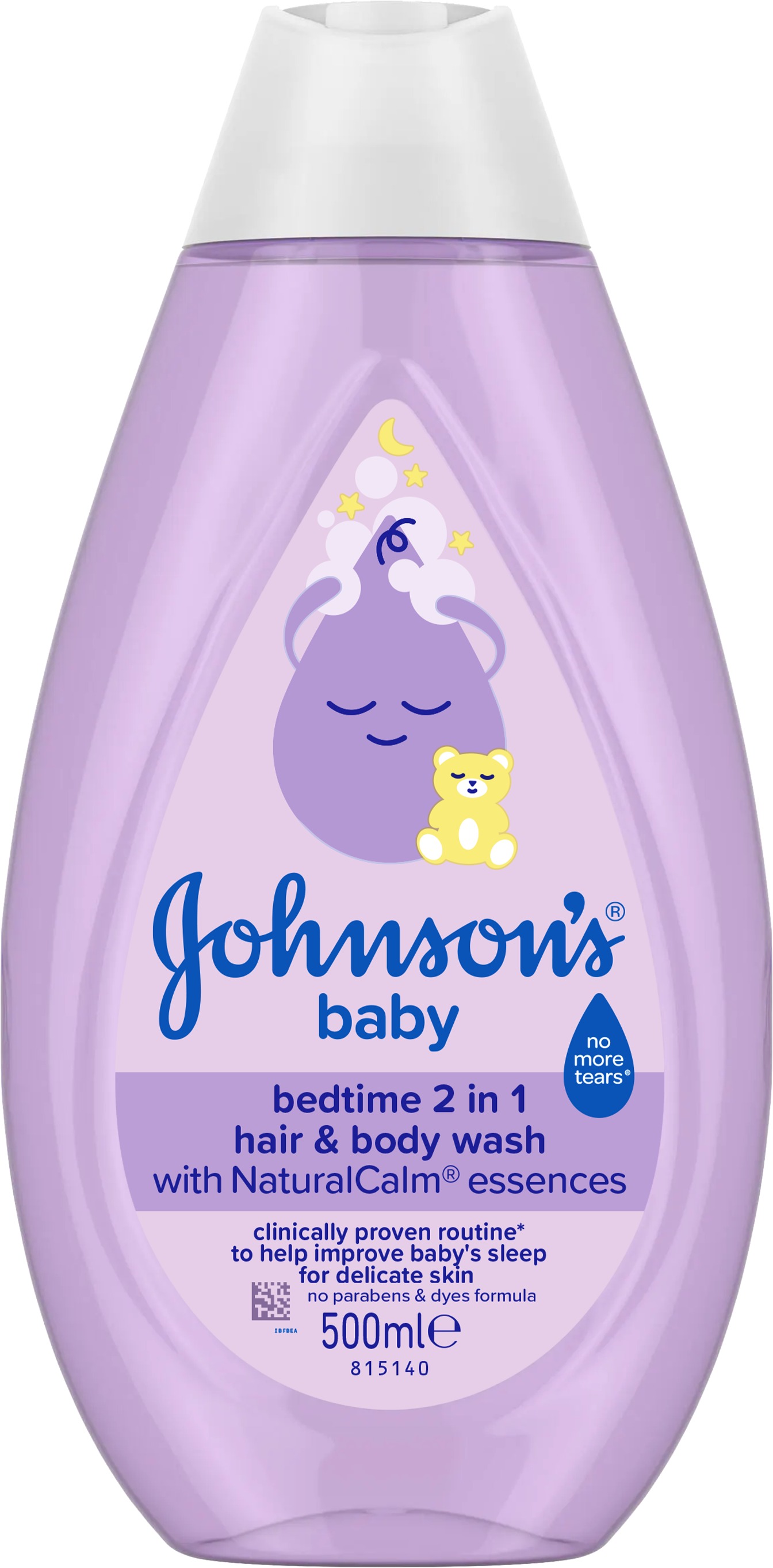 JOHNSON’S® Baby Bedtime umývací gél 2 v 1 na telo a vlásky pre dobrý spánok 500 ml