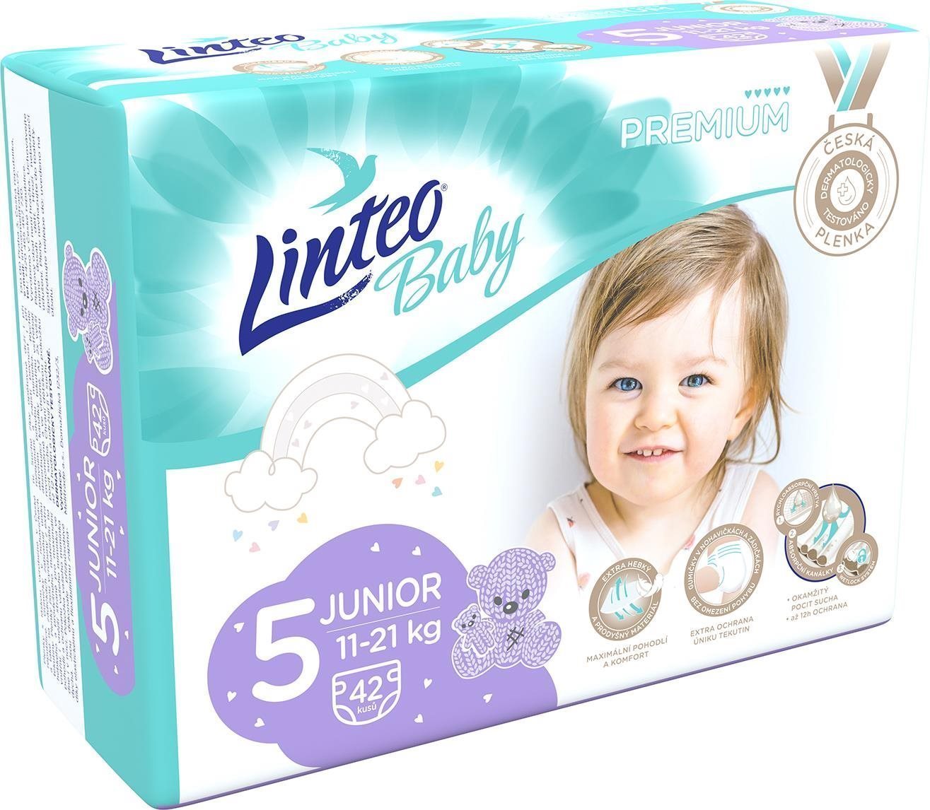 LINTEO Baby Prémium JUNIOR (11 – 21 kg) 42 ks