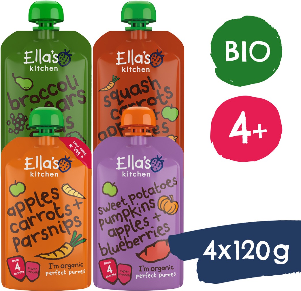 Ella's Kitchen BIO ovocno-zeleninový mix (4× 120 g)