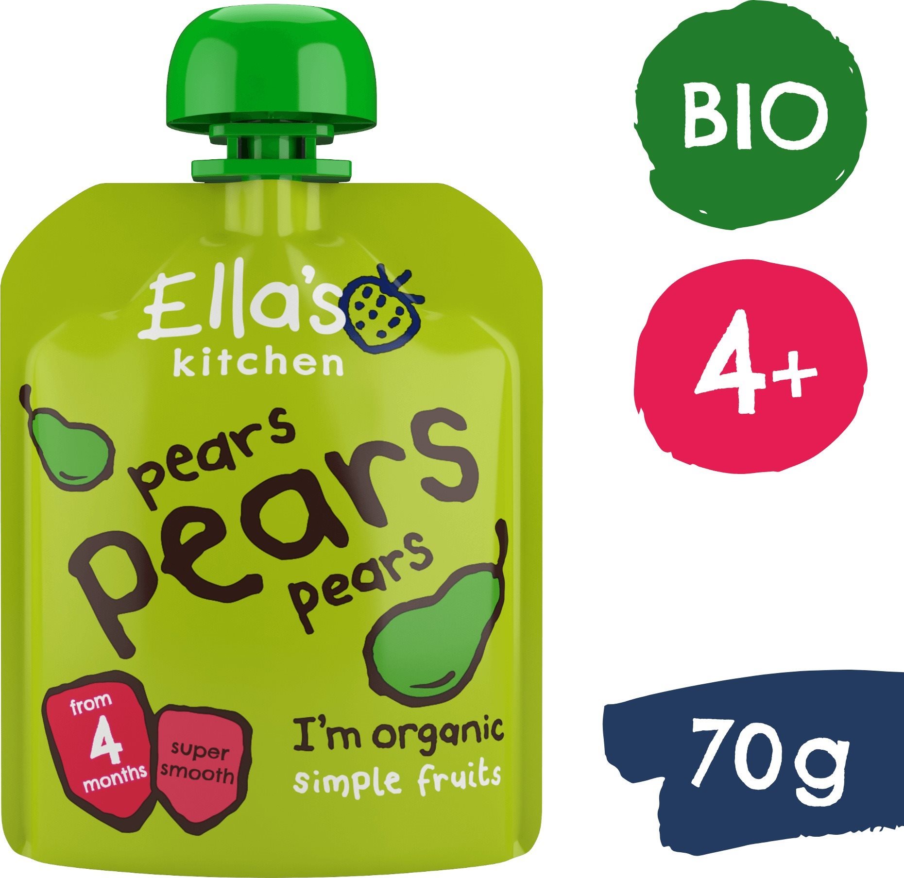 Ella's Kitchen BIO Hrušková desiata 70 g