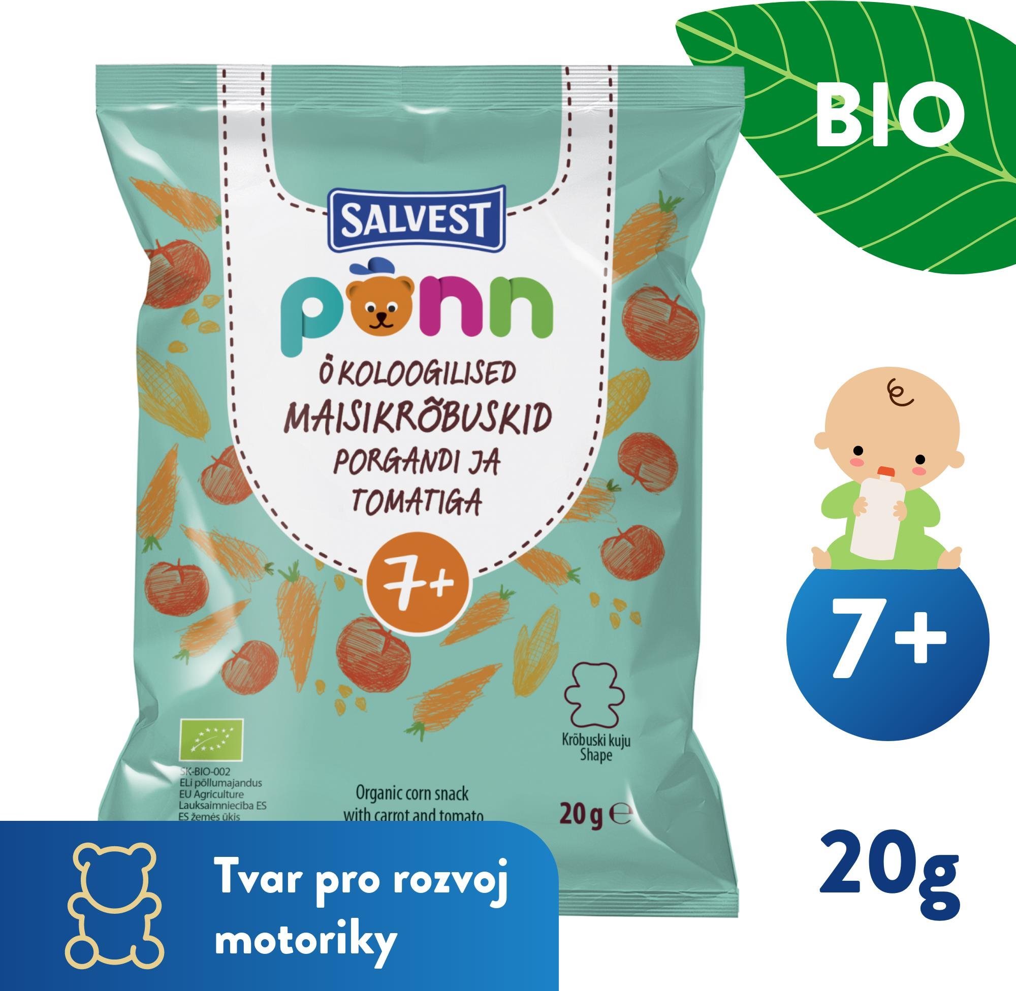 SALVEST Ponn BIO Paradajkové chrumky (20 g)