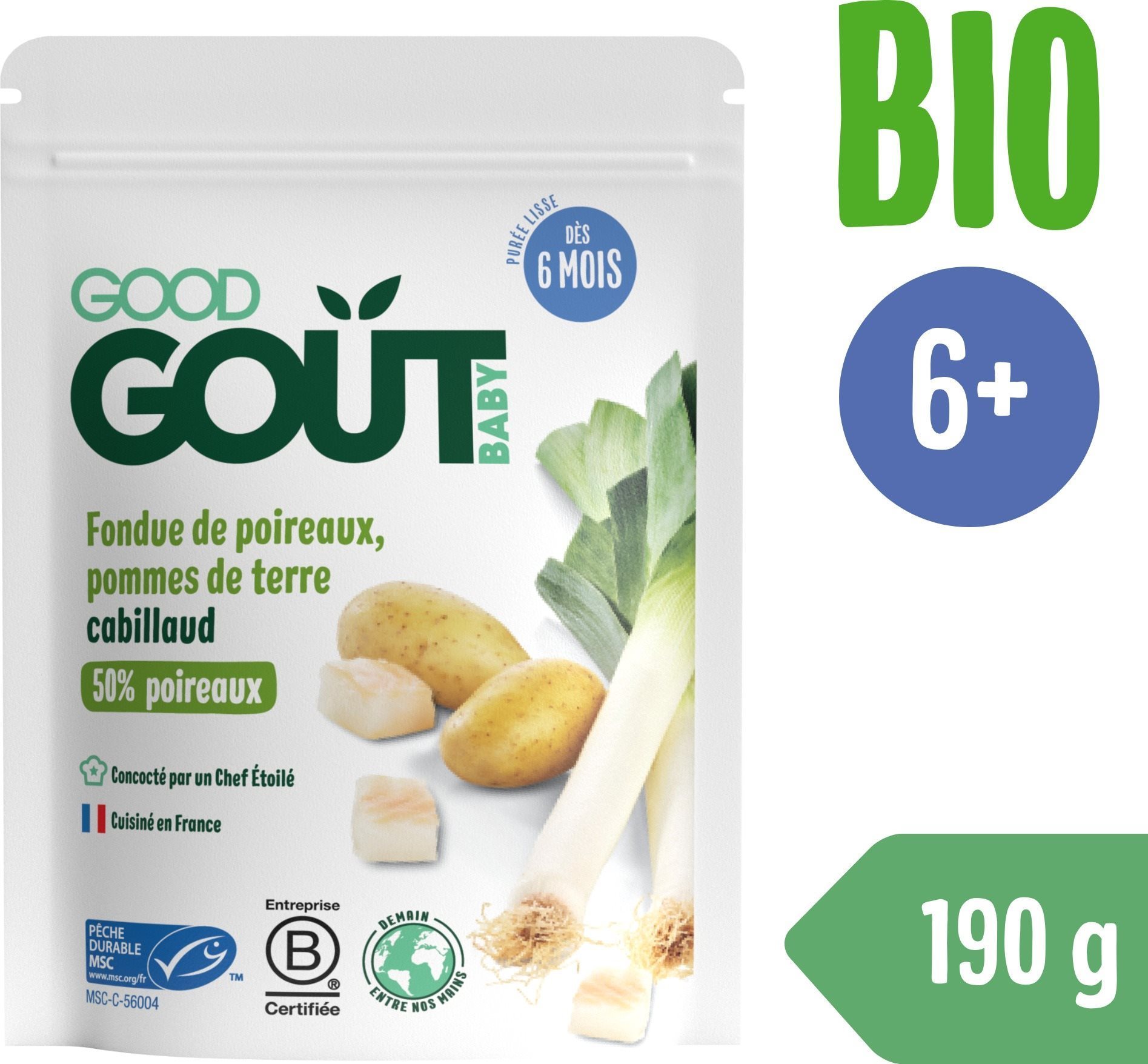 Good Gout BIO Pór so zemiakmi a treskou (190 g)