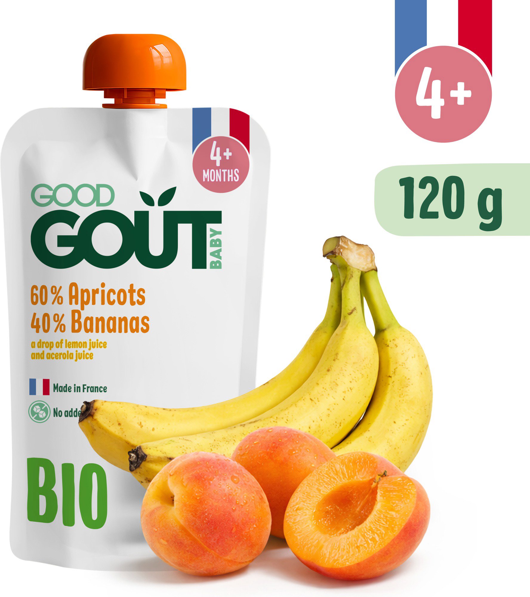 Good Gout BIO Marhuľa s banánom (120 g)