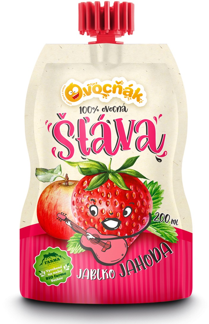 Ovocňák mušt jablko-jahoda 200 ml