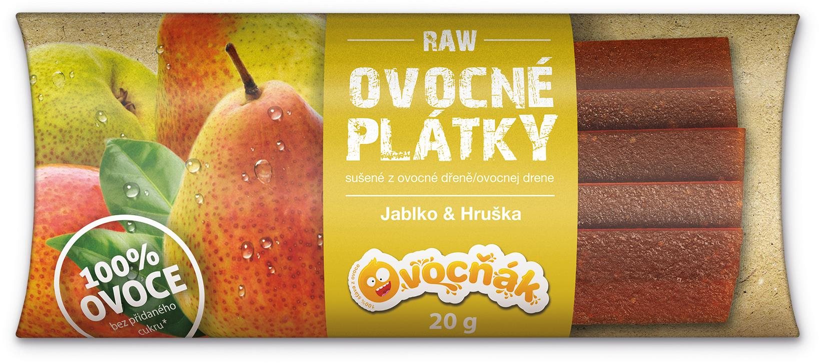 Ovocňák plátky jablko-hruška 20 g