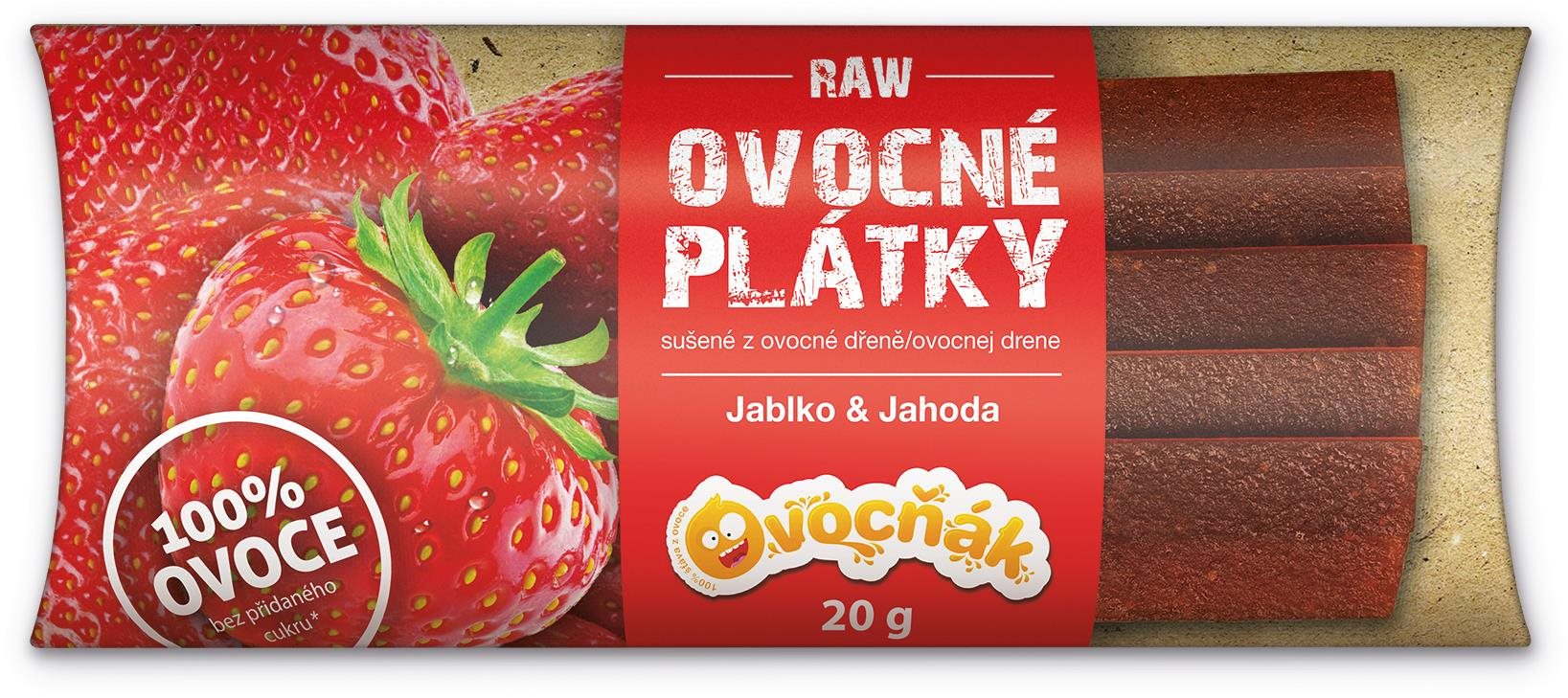 Ovocňák plátky jablko-jahoda 20 g