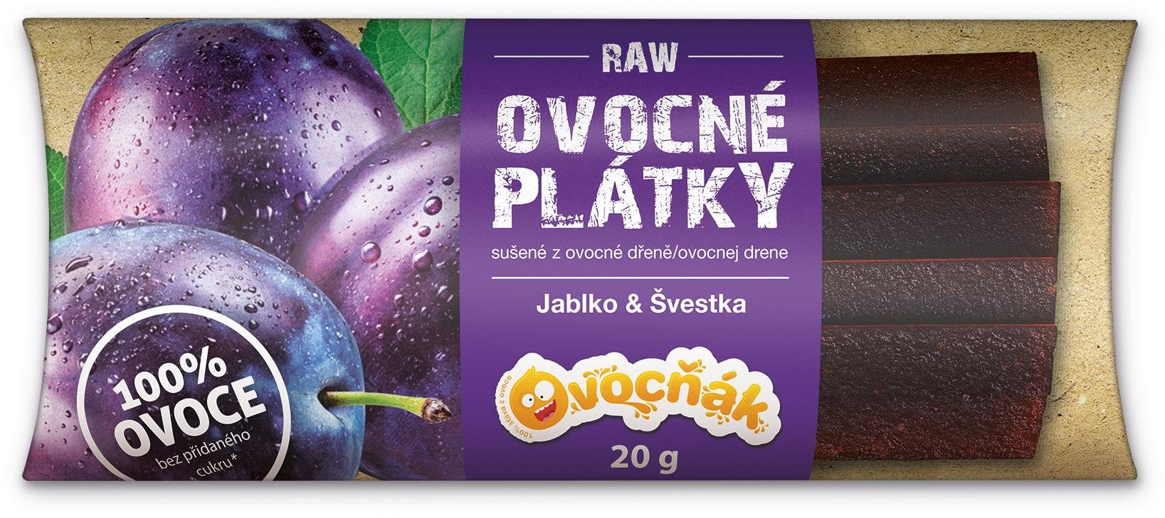 Ovocňák plátky jablko-slivka 20 g