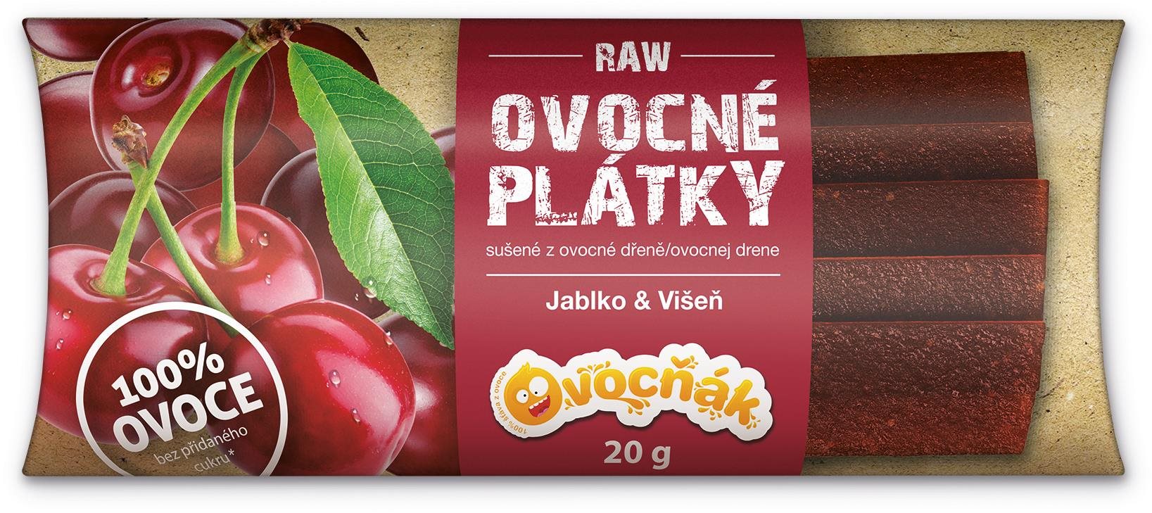 Ovocňák plátky jablko-višňa 20 g
