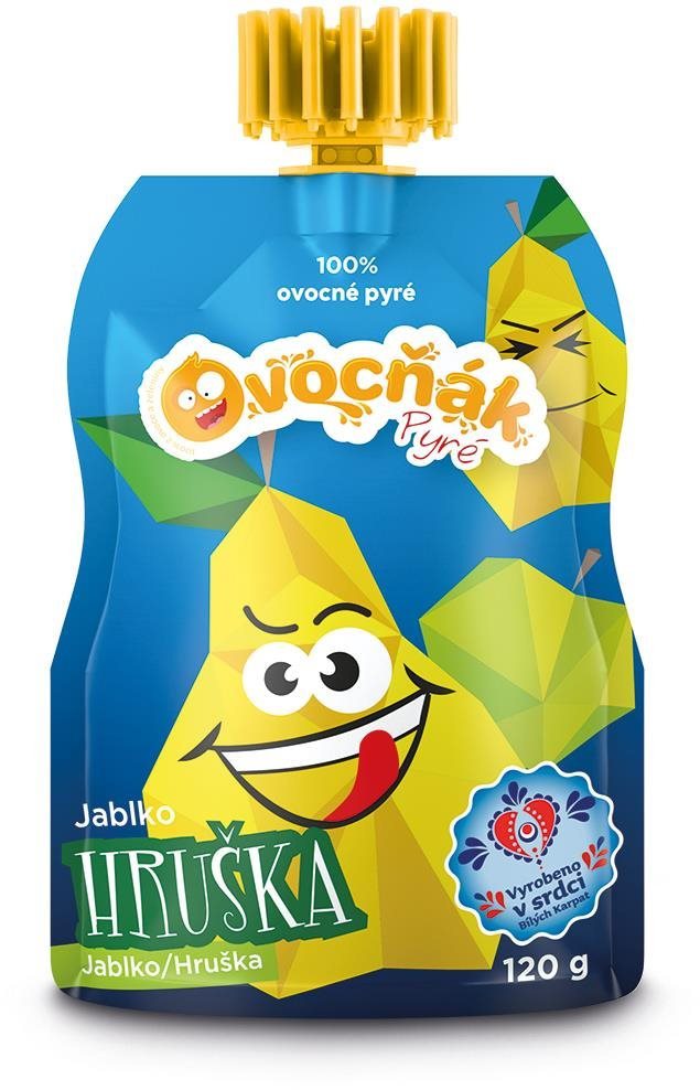 Ovocňák pyré, jablko-hruška 120 g