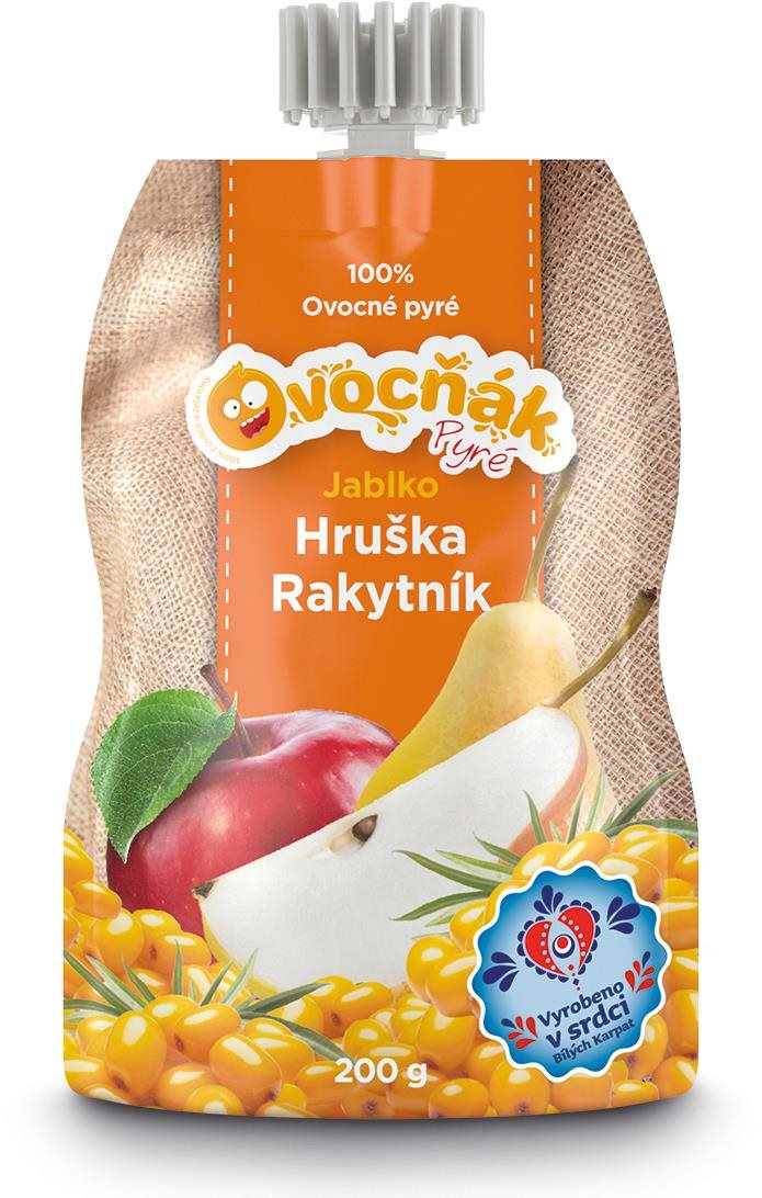 Ovocňák pyré jablko-hruška-rakytník 200 g