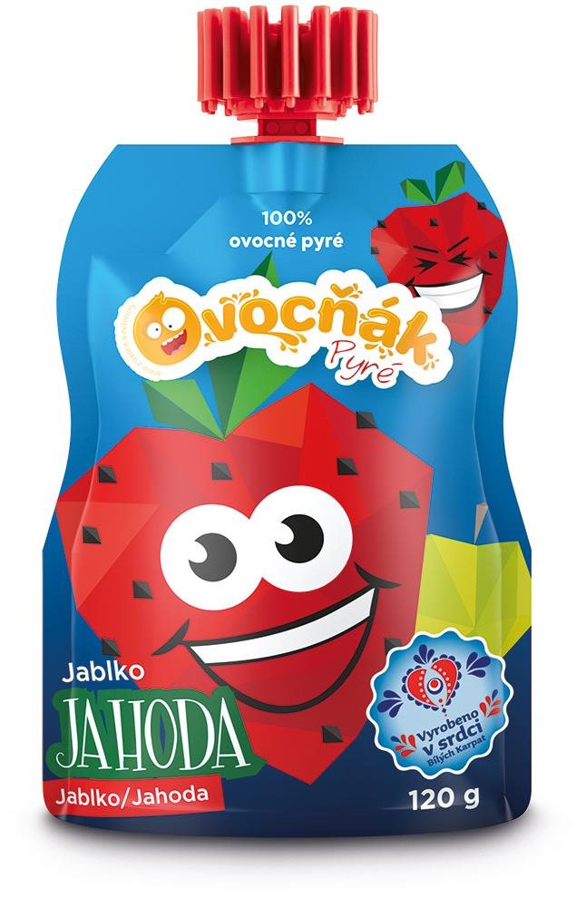 Ovocňák pyré jablko-jahoda 120 g