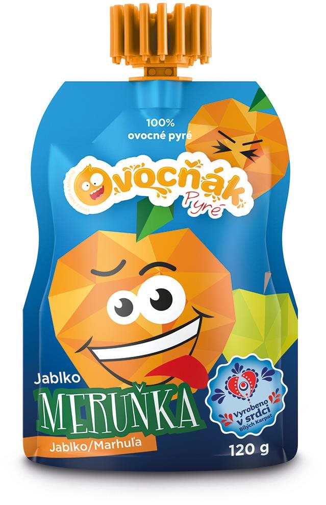Ovocňák pyré, jablko-marhuľa 120 g