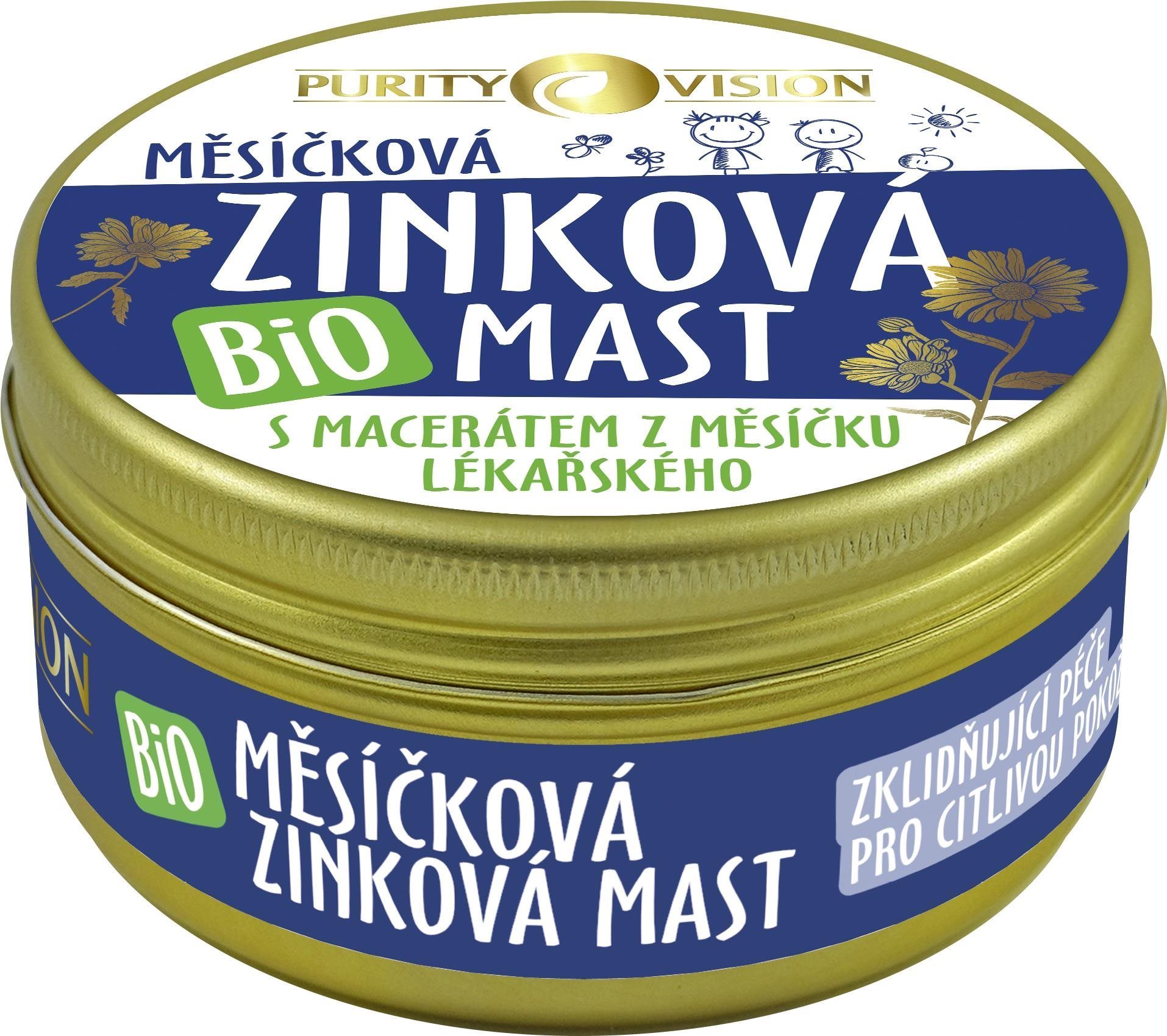 PURITY VISION Bio Nechtíková Zinková masť, 70 ml