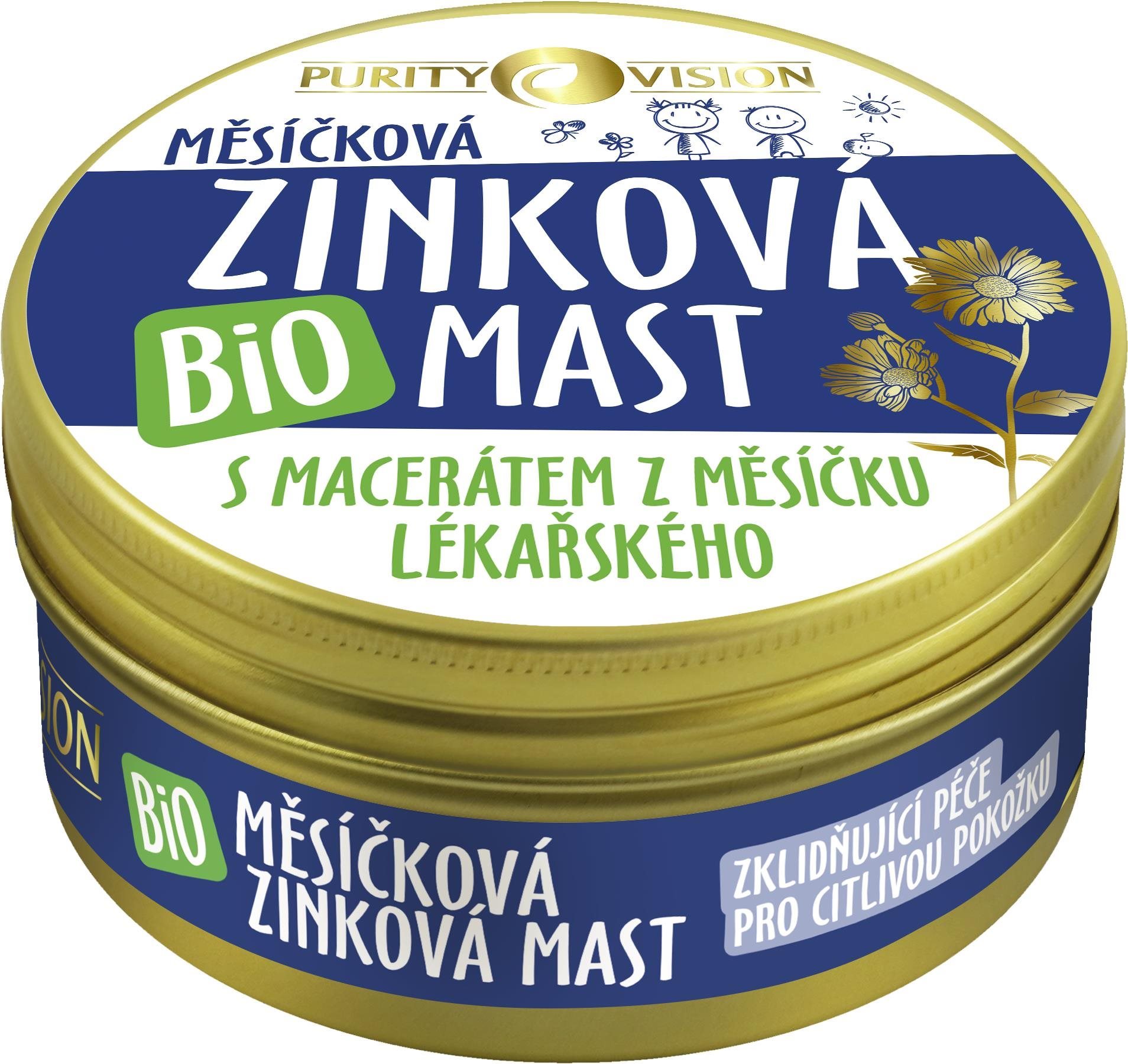 PURITY VISION Bio nechtíková zinková masť 150 ml
